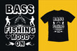Bass fishing t-shirt design. You can find bass fishing vector resources from here.