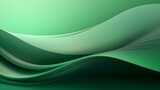 Fototapeta  - Abstract 3D Background of Curves and Swooshes in green Colors. Elegant Presentation Template