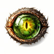 Dragon Eye Clipart isolated on white background