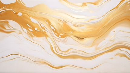 Wall Mural - Liquid marble painting background design with gold glitter dust texture texture marble. generative AI.