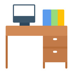 Wall Mural - Desktop Table Icon