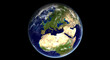 image of planet earth as seen from space with the European continent in the center