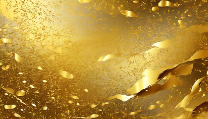 Wall Mural - gold foil golden background vector