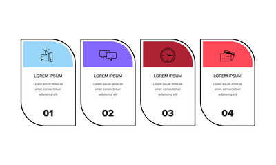 Infographic. Vector Infographic design template with icons and numbers options or steps. Can be used for process diagram, presentations, workflow layout, banner, flow chart, info graph.	