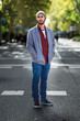 © Alopz - Bearded gent rocks denim, Madrid's autumn ambiance.