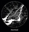 City Map Montreal Canada North America vector illustration