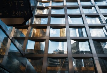 An AI illustration of a clock is shown between two tall buildings in a city