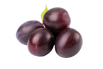 Poster - plum on a white transparent background