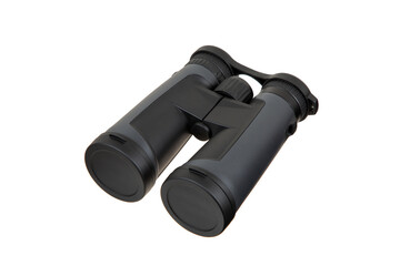 Wall Mural - Modern binoculars. An optical instrument for observation at long distances. Isolate on a white back.