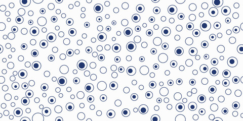 Leinwandbilder - Pattern of dots. Blue regular dots on a white background. Design for wallpaper, wall decor, pattern, print, textile, notebooks, pillows, wallpaper. Vector wallpaper.