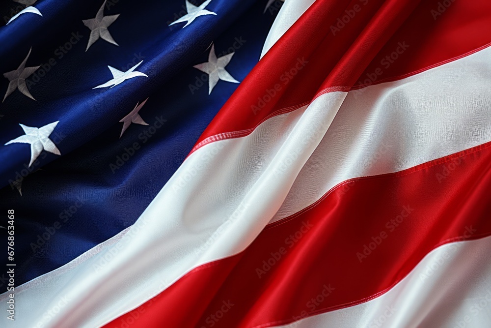 American flag waving proudly on memorial day, symbolizing patriotism ...
