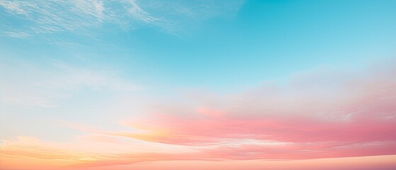 Wall Mural - A magical gradient of colors in a calm sunset