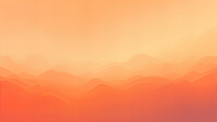 Wall Mural - abstract wave in bright orange colors, in the style of subtle gradients