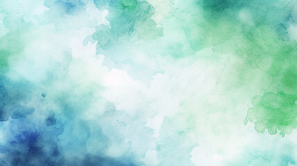 blue green and white watercolor background. abstract background.