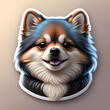 Verspielte Pfotenfreude - Hund-Sticker für tierische Begeisterung