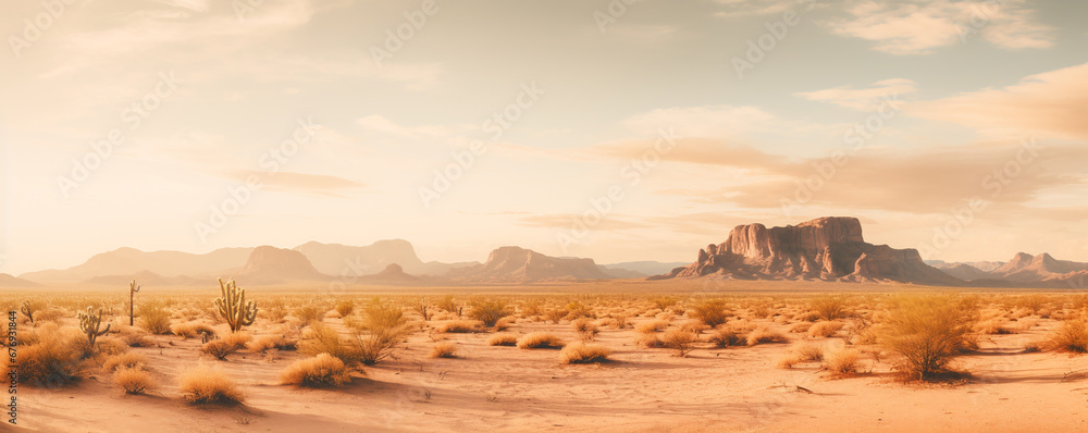 Arizona desert landscape background. ai generative Stock Illustration ...