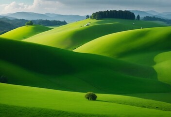 landscape with hills and sky