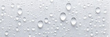 Fototapeta Sypialnia - Water drops on a white background.