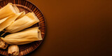 Fototapeta  - Plato de tamales vista desde arriba, dia de la Candelaria