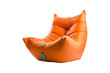 © Creative optiplex - Orange bean bag chair isolated on transparent and white background