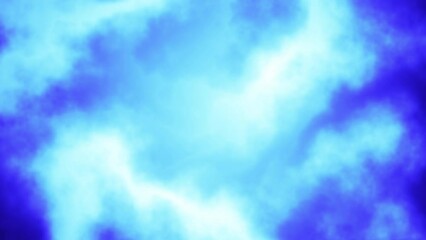 Poster - Seamless abstract psychedelic wavy background for loop playback. 4k video. Blue cloudy sky