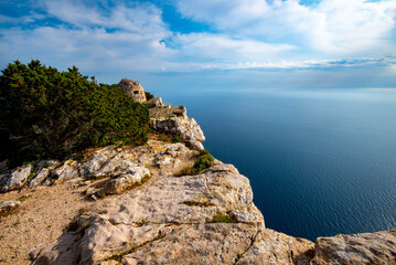 Wall Mural - Torre Penya Trek in Natural Park of Porto Conte - Sardinia - Italy