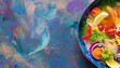 Salade fraîche colorée - Explosion de saveurs et de couleurs