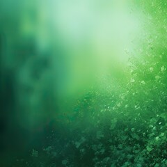 green background with blurred lights, abstract forest background with light