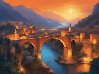 Wall Mural - Bosnia and Herzegovina Bridge