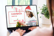 © mangpor2004 - Christmas online sale, Woman using laptop computer for shopping online discount store in Christmas season, digital marketing, e commerce