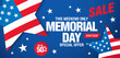 © Igorideas - Memorial day sale banner template design