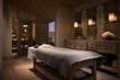 © LimeSky - The spa salon boasts a visually appealing room design, complete with a massage table.
