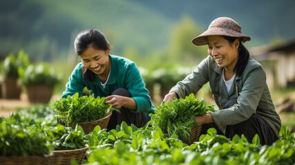 Vietnamese tea farmers