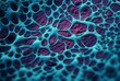 Cellular structure closeup. Natural texture vascular pattern slide. Generate Ai