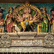 God of Hindu.
details of the Hindu art in  Sri Veeramakaliamman Temple in Little India, Singapore.
