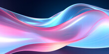 Graphic Of Neon Lights And Swirls, In The Style Of Extruded Design, Pink And Cyan, Long Exposure, White And Purple