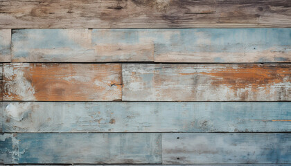 Wall Mural - aged horizontal wood background