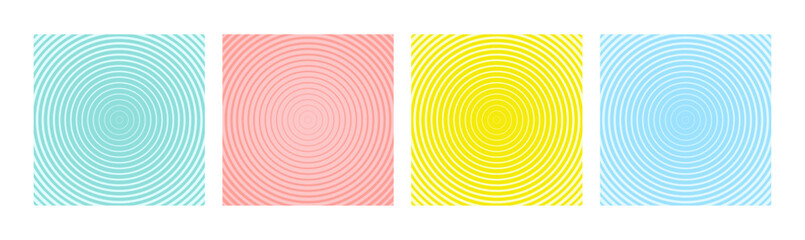Aufkleber - Background pattern seamless circle abstract colorful pastel colors background set. Greeting cards. Vector design.