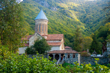 Wall Mural - Kvatakhevi a medieval Georgian Orthodox monastery in kartli