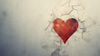 Embracing the Pain: Moving On from Love Loss,Broken heart symbolising with love failure Generative AI
