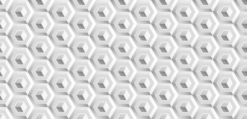 Wall Mural - Abstract hexagonal geometric pattern background