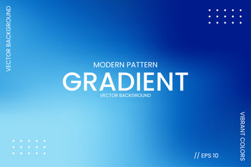 Canvas Print - Modern Pattern Gradient Vector Background Blue