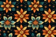 Indonesian batik seamless pattern background