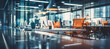 © LunaKate - Blurred Modern open office interior for corporate business or call centre with blurred background