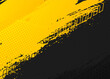 abstract texture yellow and black stroke brush with halftone. abstract background
