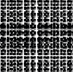 black and white seamless pattern with geometric layers in code style