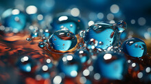 Water Drops On Glass HD 8K Wallpaper Stock Photographic Image