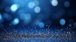 Blue Glitter Particles Royal Awards Graphics Background