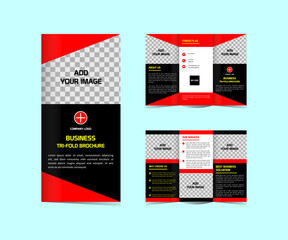 Modern Tri fold Business brochure  template  design