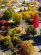 Public park near Lucky Peak dam in Idaho with fall color